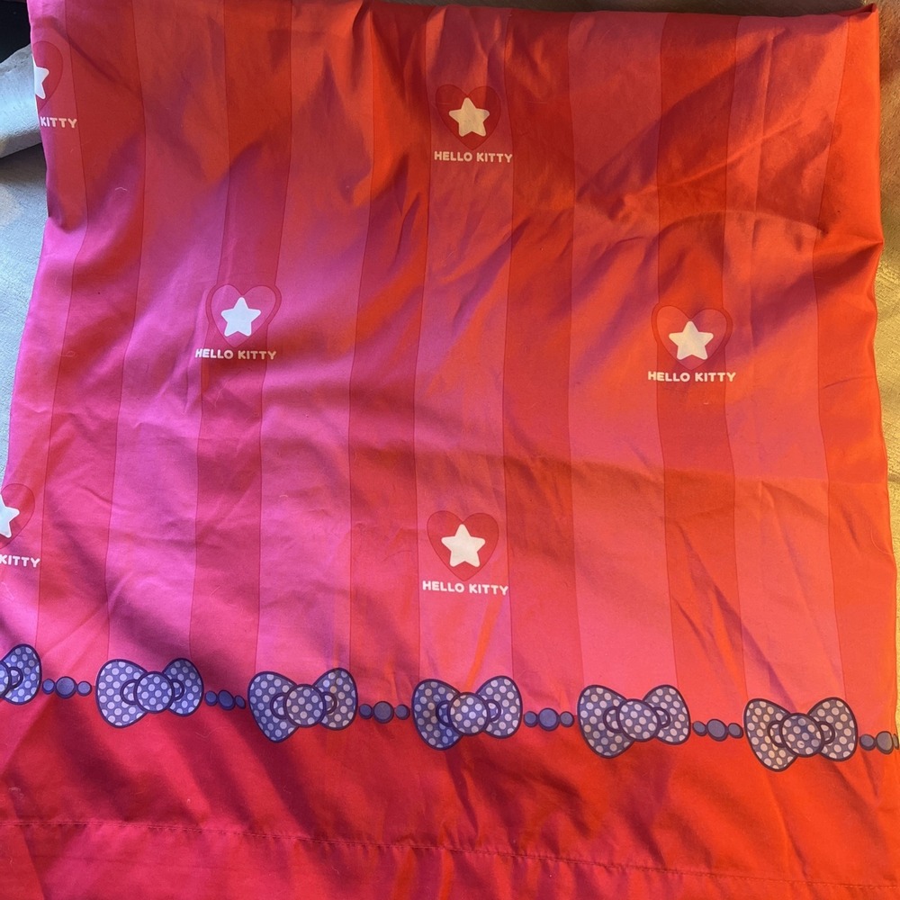 Hello Kitty Double Flat Top Sheet Pink Full